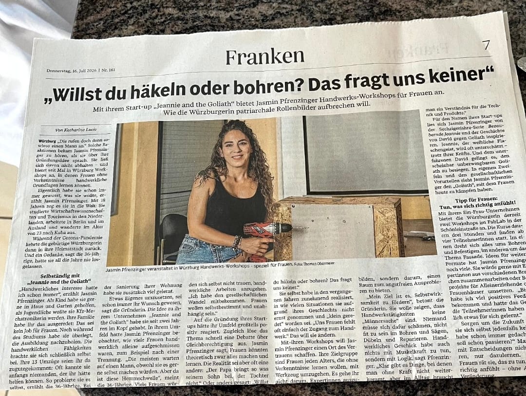 Main-Post Artikel über Jeannie and the Goliath